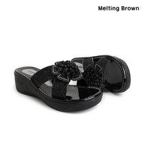 로즈블로썸 멜팅브라운 여성 캐주얼 데일리 미들굽 슬리퍼 2color (8656722)