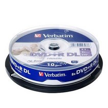 버바팀 Verbatim CD-R / DVD-R / RW / DL / 700MB 4.7GB 8.5GB 25GB 50GB 블루레이, DVD DL 8.5GB 프린터블 10p CAKE 8X