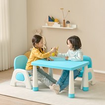 파란들 보니키즈 높이조절 유아 책상 의자, 유아용테이블 (베리핑크)