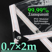 방풍비닐 투명 PVC 타포린 텐트 창문 발코니 방수 울타리 정원 타프