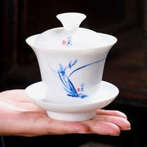 마음휴식 도자기 개완 전통다기 120ml 난 도자기개완 다기 찻잔 전통찻잔 도자기찻잔 다도용품 전통다기 도자기잔