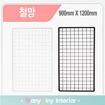 와니미니진열대 인테리어 철망 휀스, 검정, 1개