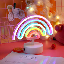 캠핑 네온등 레인보우LED 네온사인 무드등 인테리어등 나래바 파티 포인트조명 CL-004, 6.엔젤