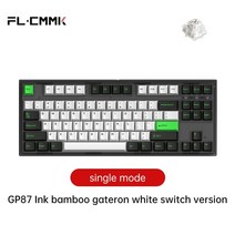 가성비 키보드 fl·esports gp87 펀치 없는 87키 단일 모드 유선 풀키 핫스왑 가능 RGB 조명, g 흰색 스위치