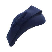 롤리엣 눈물방울 여성 1940년대 울 펠트 파시네이터 모자 보우 탐 베레 캐스크 A568