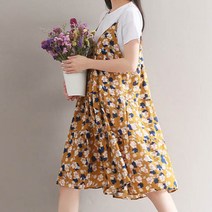 가바바 여성 린넨 원피스 보기만 해도 힐링하고 싶어지는 바캉스룩 쉬폰 여름 린넨 미디 원피스 G37321
