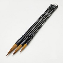 문방사우 필방 바림 붓 메모리 나무 쓰기 브러쉬 펜 족제비 머리 전통 잉크 어 서예, 갈색
