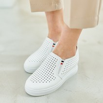 여성 시원한 펀칭 키높이 숙굽 스니커즈 슬랙스 운동화