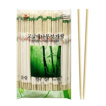 다드림 일회용 고급 대나무 비닐젓가락 100개입, 1개