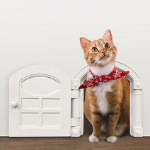 반려묘 문 고양이 안전 출입문, 흰색