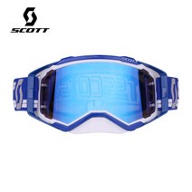 자전거 고글 스콧모토 선글라스 오토바이 아웃도어 안경 ATV 모토크로스 Casque SCOTT MX 헬멧, Bluish white