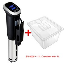 수비드머신 통돌이오븐 양갈비 수비드 스테이크 BioloMix-2.55 세대 ipx 7 방수 수비데 쿠커 침수 순환 LED 디지털 디스플레이로 정확한 조리 가능, 중국, 에게, 수비드N 컨테이너