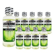 리스테린 구강청결제 100ml 휴대용 구취제거 마스크 입냄새 제거 가글, 그린티 마일드 100ml x 10개