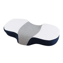 경추베개 세탁가능 스트레스해소 수면개선 3D메모리폼 경추목베개1, 네이비 메쉬