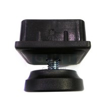 사각조절발 상하 세트/각파이프캡 조절발/책상다리/가구다리/높낮이조절/발통/DIY/가구리폼/조정발/사각/조절캡, 50x50mm 세트