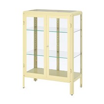 이케아FABRIKOR 파브리셰르 유리도어수납장 라이트옐, 라이트옐로