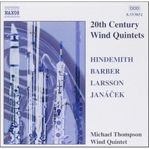 [CD] Michael Thompson 20세기 관악 오중주 - 힌데미트 / 바버 / 라손 / 야나첵 (Hindemith / Barber / Larsson ...