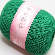 더울 뜨개 구정 도일리 면실 순면뜨개실 30수, 327초록