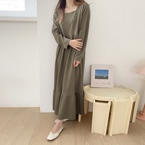 마이시즌 여성 엘로이 스퀘어넥 원피스