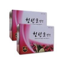 천년초줄기즙 백년초 천연초 백련초 식용선인장 손바닥 부채 선인장 X 60포 2박스