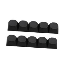 PBT Keycaps MA 프로필 볼 모양 미국 영국 레이아웃 모든 Cherrymx 기계식 키보드 용 키 캡, 0.71x0.49x0.55인치, PBT 키캡, 검은 색