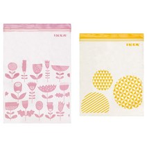 이케아 ISTAD 이스타드 지퍼백/위생봉투/보관백 세트, 핑크옐로우, 기본제품구매