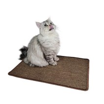 고양이 사이잘삼 스크래쳐 M 40x60 캣닢증정, 색상:딥브라운, 딥브라운