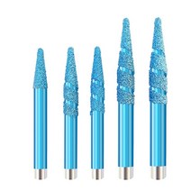 대리석연마1pc 테이퍼 볼 코 엔드 밀 대리석 릴리프 3D 커터 브레이징 콘 다이아몬드 CNC 라우터 비트, 17 ZDS12.4-80