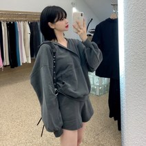 Ogfaour 추동 프렌치 나른 빈티지 그라데이션 앙고라 루즈핏 긴팔 니트 스웨터 A22093004