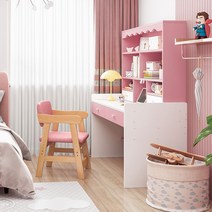 이케아어린이책상 6세 책상 여아 여자아이 핑크 공부, 라이트 핑크 80cm (메인 사진)