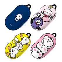 [바보사랑] 고속토끼 깨발랄 갤럭시 버즈 케이스(h) 삼성 갤럭시 버즈 커버, 색상:모찌모찌