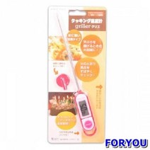 ForU230 조리용온도계 레드 제빵온도 표준온도계 온도 탐침 식품온도계 측정기, 1