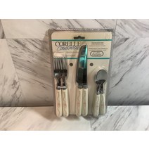 12pc 코렐 Coordinates ENGLISH BREAKFAST 스테인리스 FLATWARE Set *Pink Rose NEW