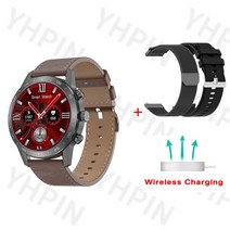 스마트워치 남녀공용 NFC 럭셔리 기계식 스타일 스포츠 GPS 트래커 피트니스 팔찌 손목워치 DT70 +, 11.Bk Brown add Milan