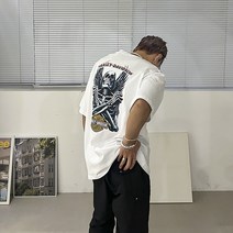 할리데이비슨 x 스컬 오버핏 반팔 티셔츠 (2COLOR)