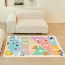 신생아거실매트 놀이방 친환경아기 매트 100X150, 고양이친구들