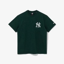 뉴에라 MLB 헤비 코튼 뉴욕 양키스 티셔츠 다크 그린 13086577 N13086577