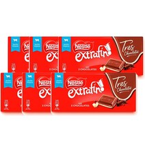네슬레 엑스트라피노 쓰리 초콜릿 120g Nestle Extrafino Tableta Tres Chocolates, 6팩