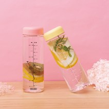 어썸 마이보틀 트라이탄 내열 눈금 용량 보틀 500ml 2P, 검정, 일반캡, 그린