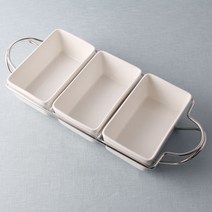 큰3칸 나눔트레이 세트 부페접시 나눔접시뷔페그릇