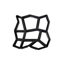 벽돌몰드 디자인 디딤돌 보도블럭 틀 시멘트 정원 산책용 콘크리트 금형 DIY 수동 포장 돌 도로 경로, Black