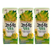 [남양유업] 남양 과수원 청포도 190ml 24개한박스(1box - 24팩) 아이간식 멸균팩 주스 어린이집 유치원 간식, 상세페이지 참조