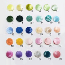 [정글스튜디오] 원형 컬러자개 5cm (10개묶음) 컬러자개원형 컬러자개 자개모빌 썬캐쳐 자개 모빌 만들기 재료 DIY, 신규10.그린오션