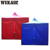 WINAIR 캐노피 방수 천막 풀세트[끈타입] 지붕+프레임+일반바람막이4면세트, 04_3mx2m_레드(지붕+프레임+일반바람막이4면세트)