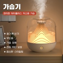 PYHO 미니 무선 공기청정기 초음파 디퓨저 가습기 참신한 스타일링 무드등, 녹색