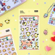 [BT21] 클리어 스티커 [미니니]/디자인문구 데코아이템 스티커 데코스티커, RJ