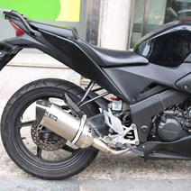 CBR125 머플러 스텐/카본 각형 중형 도면/촉매 포함, 단품