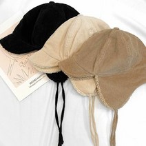 디작소 여자 남자 골덴 양털 귀달이 털 모자 군밤 트래퍼햇