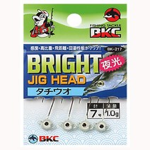 백경 BRIGHT 야광지그헤드 풀치 볼락 BK-217, 6호-1.5g
