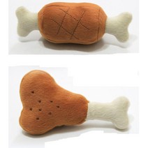 포메 푸들 바베큐 뼈다귀 삑삑이 장난감 반려견용품, 1개